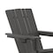 Flash Furniture Gray Adirondack Chairs with Ottoman-Cupholder, 2PK 2-LE-HMP-1045-110-GY-GG - alternate 8